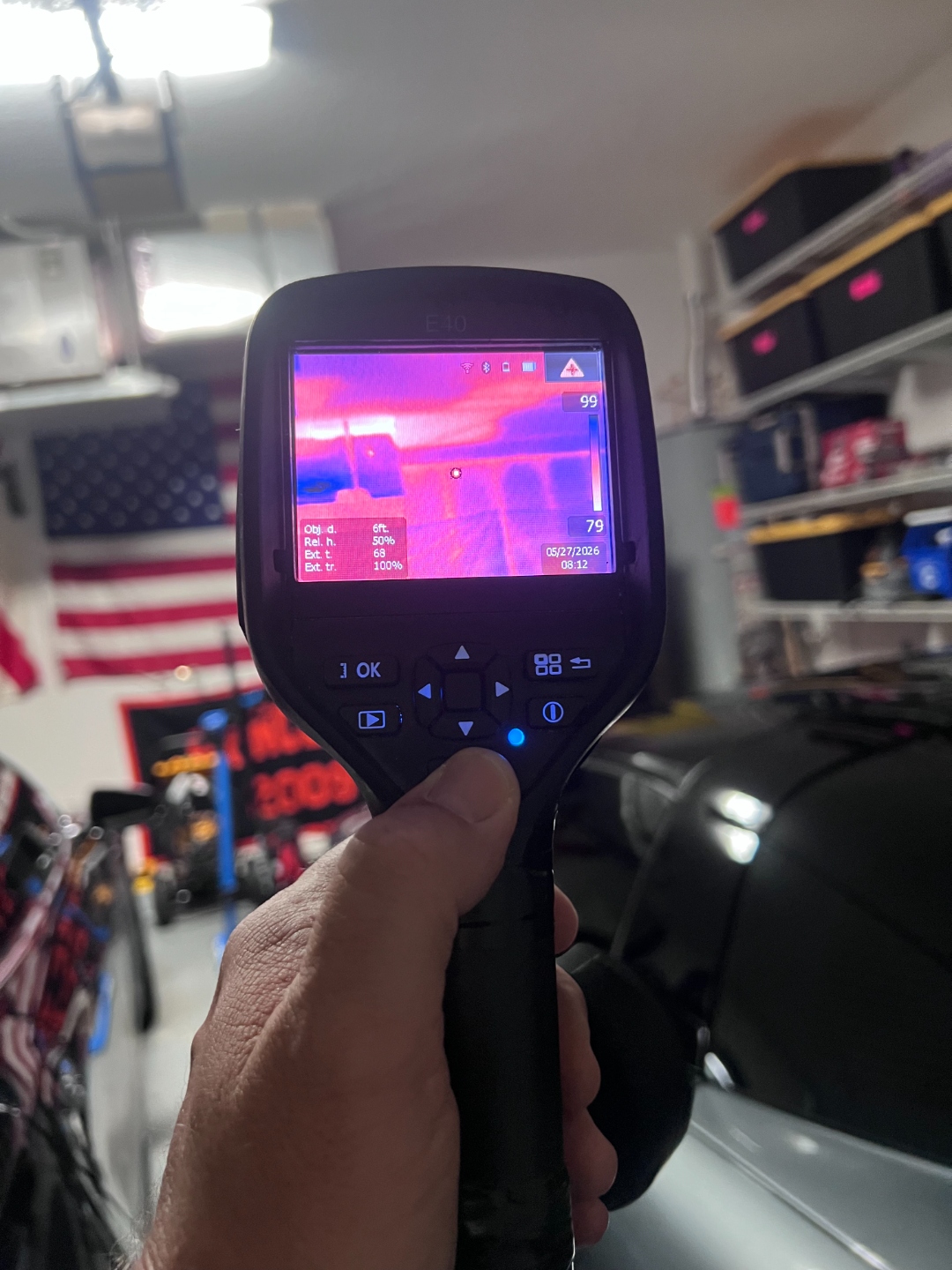 Real infrared thermal imaging documentation used during an indoor air quality and moisture investigation